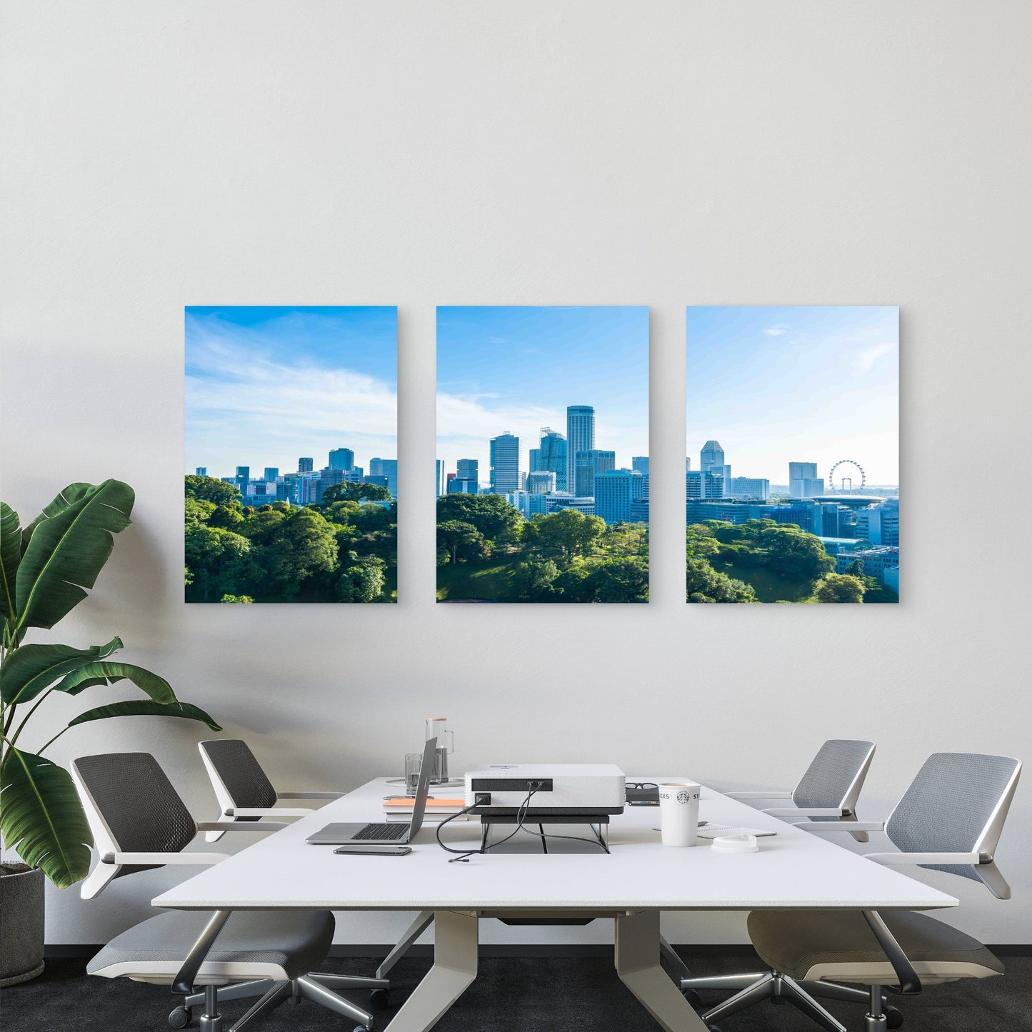 3pcs Beautiful Architecture Building Metal Print Ready to Hang Art