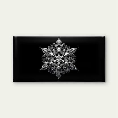 Elegant Snowflake Design Wall Art Canvas Office Home Room Framed 120x60cm