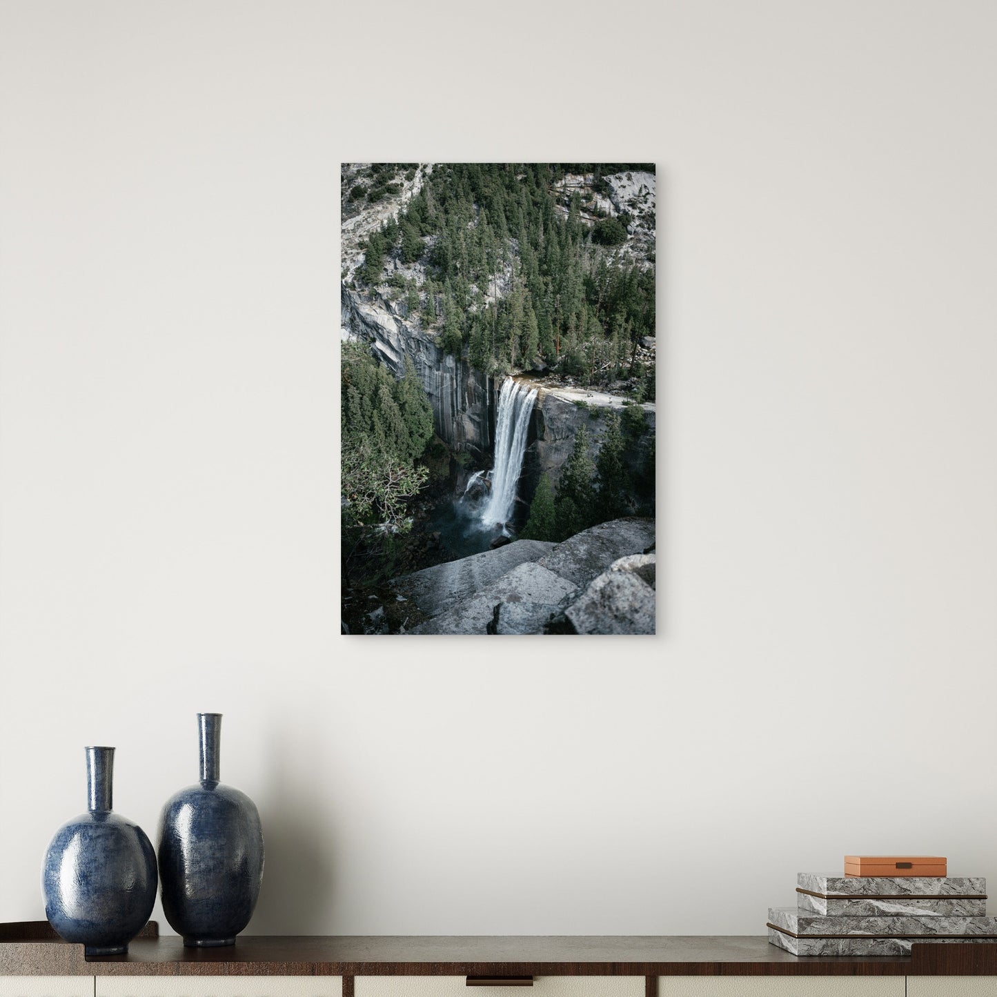 Vernal Fall, Yosemite National Park, California 40x60cm Metal Print Ready to Hang