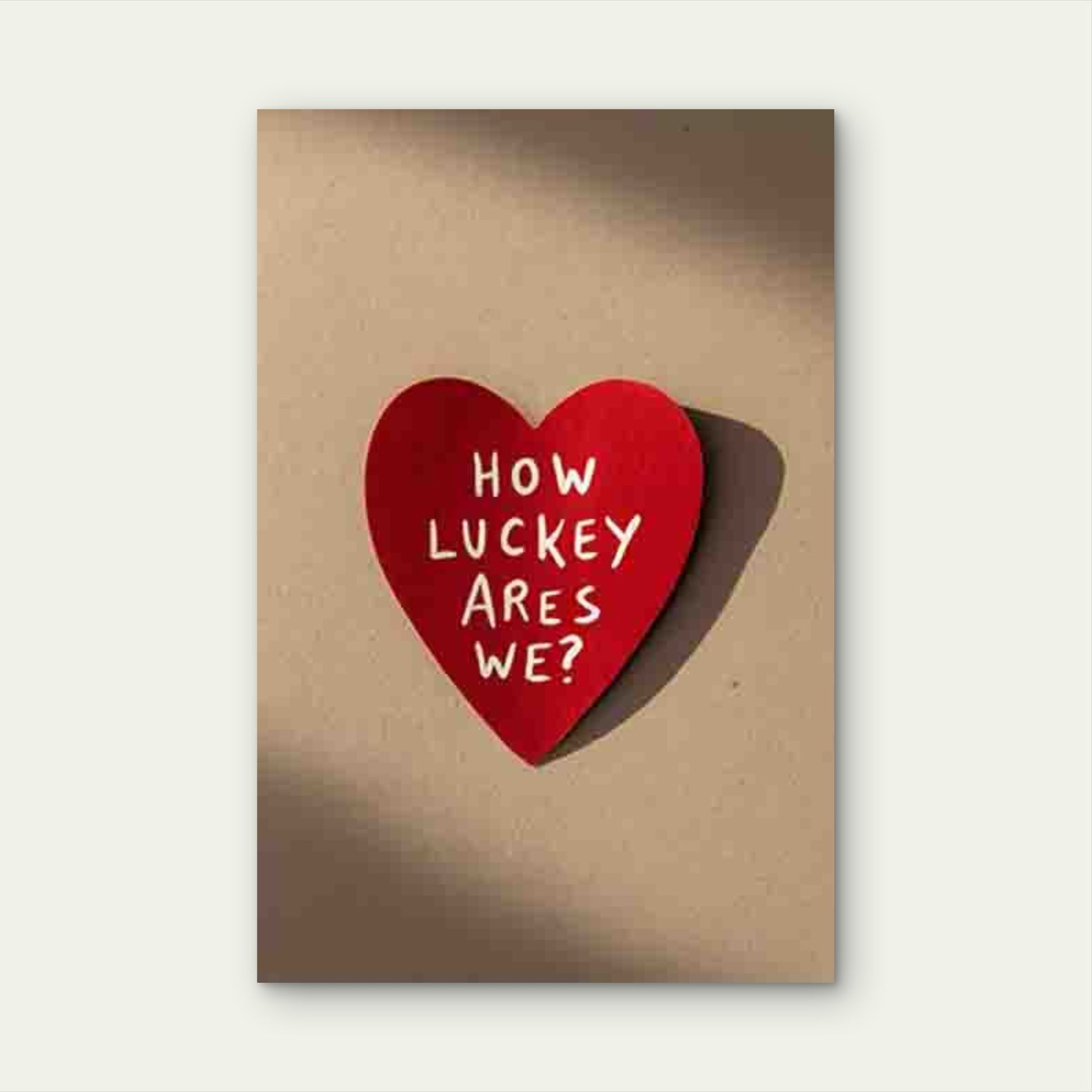 How Lucky Are We 60x90cm Metal Print Ready to Hang - Bella Home Decor