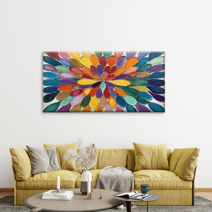 Featuring Abstract Color Splash Wall Art Canvas Office Home Room Framed 120x60cm - Bella Home Decor