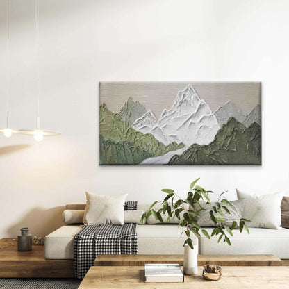 Mountain And River Landscape Wall Art Canvas Office Home Room Framed 120x60cm - Bella Home Decor