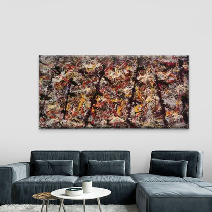 Abstract Colorful Paint Splatte Wall Art Canvas Office Home Room Framed 120x60cm