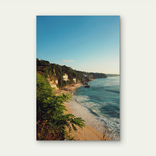 Cemongkak Beach Bali 60x90cm Metal Print Ready to Hang