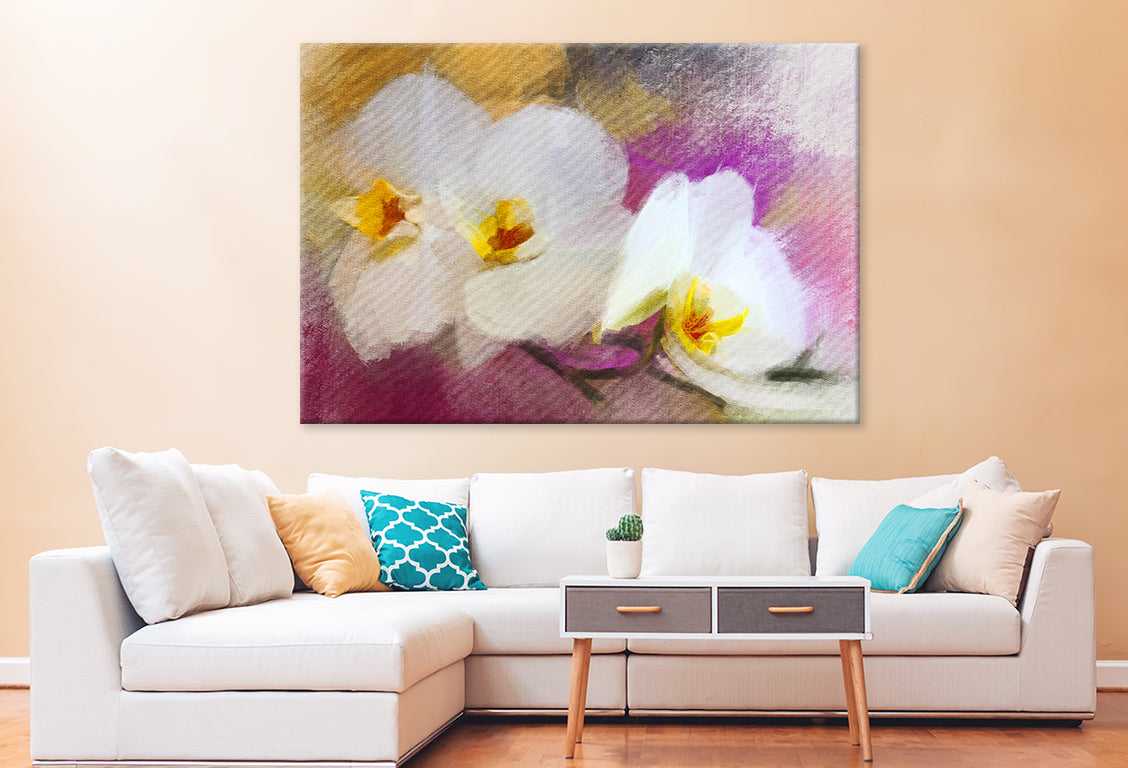 Impressionist Orchids Modern Art Wall Art Decor 100% Australian Made