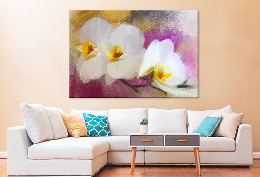 Impressionist Orchids Modern Art Wall Art Decor 100% Australian Made