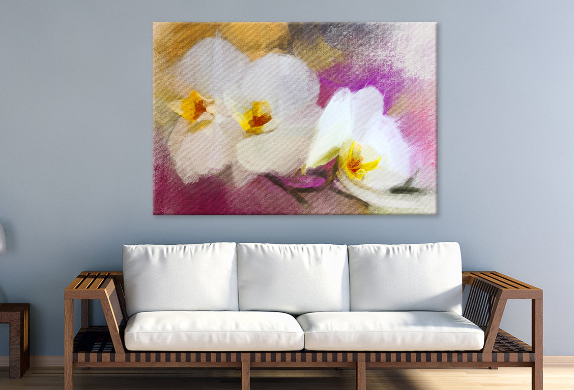 Impressionist Orchids Modern Art Wall Art Decor 100% Australian Made