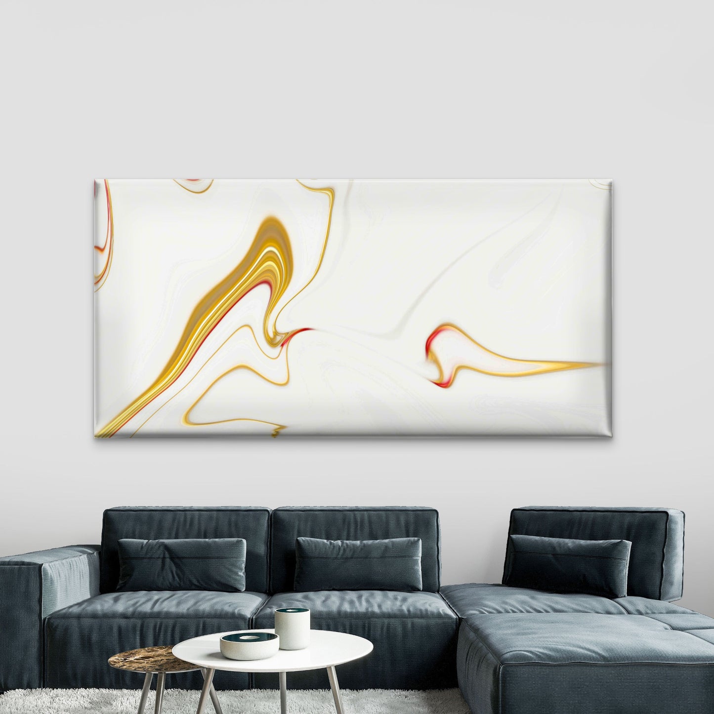 Abstract Wave Liquid Background Wall Art Canvas Office Home Room Framed 120x60cm