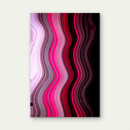 Pink-Gray Liquid Marble Art 40x60cm Metal Print Ready to Hang