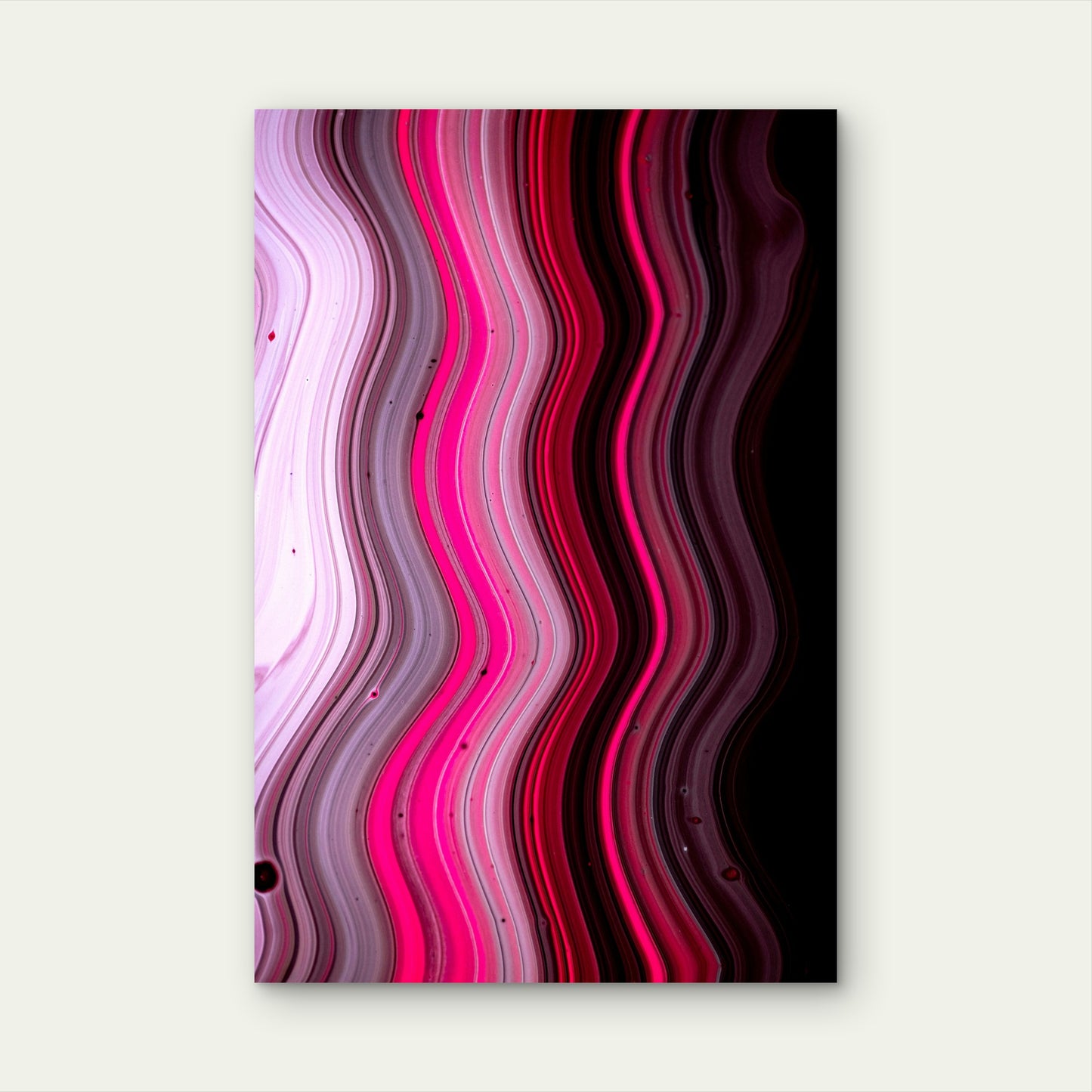 Pink-Gray Liquid Marble Art 60x90cm Metal Print Ready to Hang
