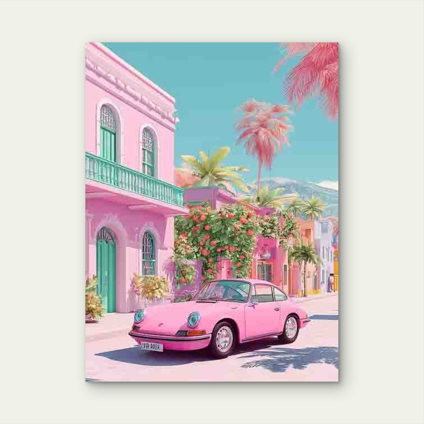California Travel Trendy 60x90cm Metal Print Ready to Hang