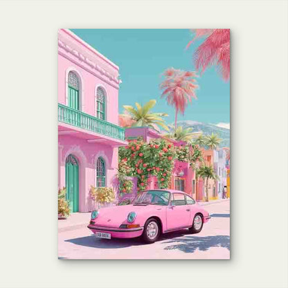 California Travel Trendy 60x90cm Metal Print Ready to Hang