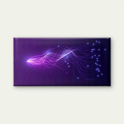 Fiber Optic Cable with Glowing Wall Art Canvas Office Home Room Framed 120x60cm - Bella Home Decor