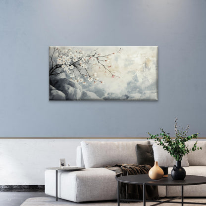 Abstract Japanese Cherry Blossom Wall Art Canvas Office Home Framed 120x60cm