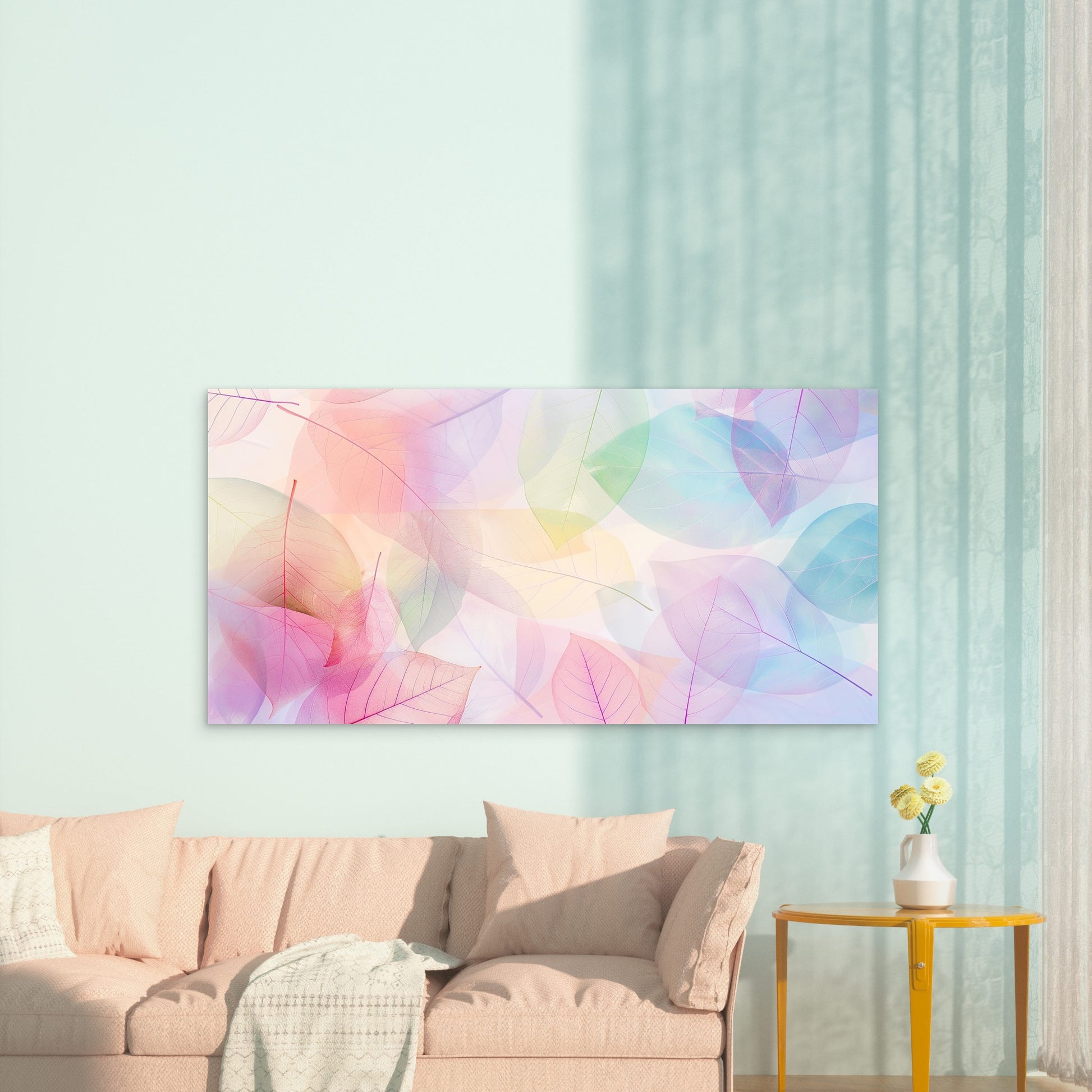 Radiant Petals Gilded Veins Wall Art Canvas Office Home Room Framed 120x60cm - Bella Home Decor