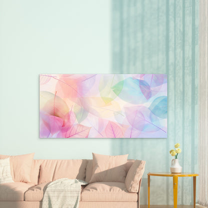 Radiant Petals Gilded Veins Wall Art Canvas Office Home Room Framed 120x60cm - Bella Home Decor