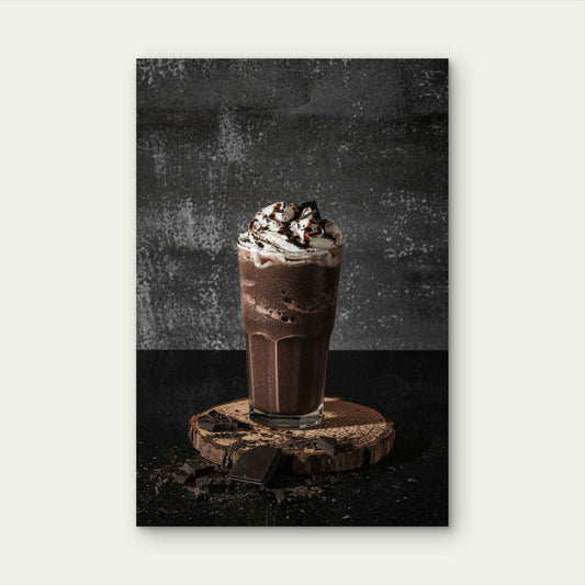 Brownie Hot Fudge Milkshake 60x90cm Metal Print Ready to Hang