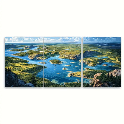 3pcs Acadia National Park Metal Print Ready to Hang Art - Bella Home Decor