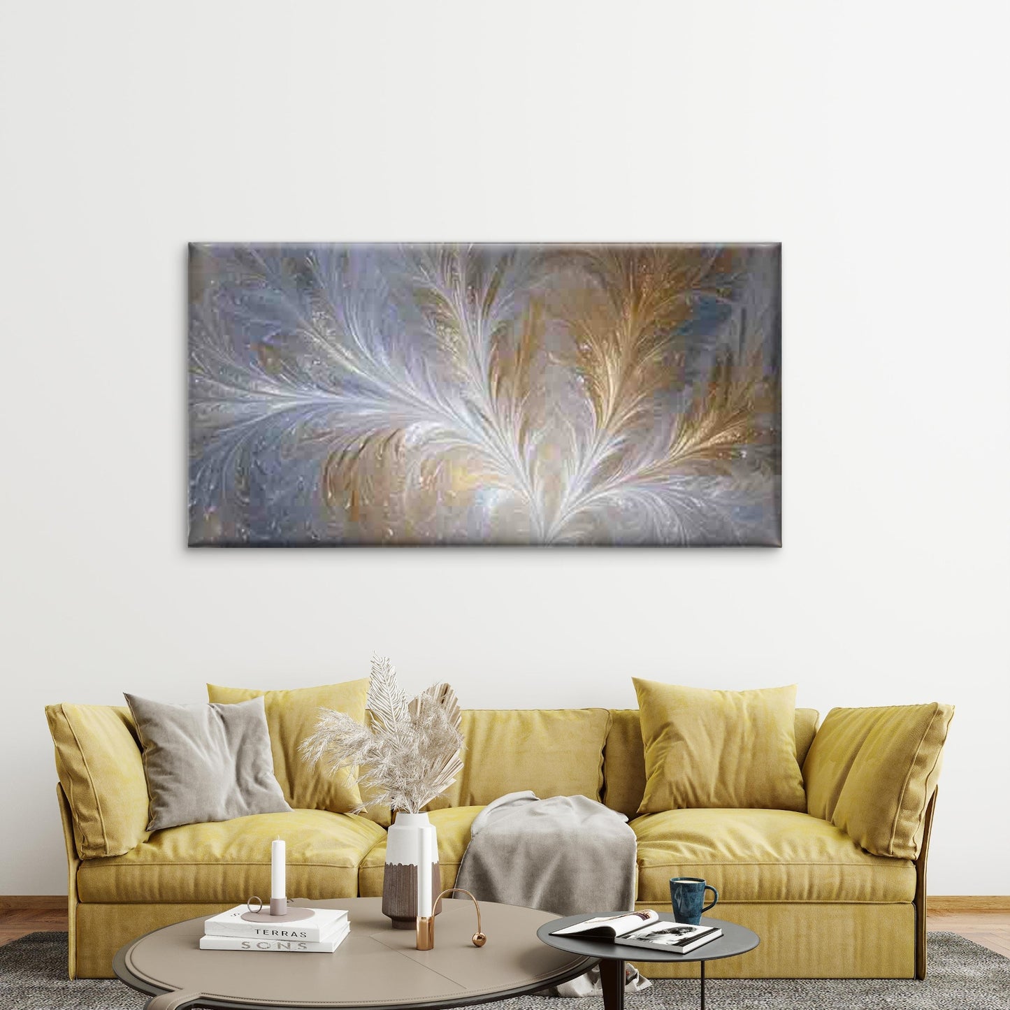 Abstract Patterns in Nature Wall Art Canvas Office Home Room Framed 120x60cm