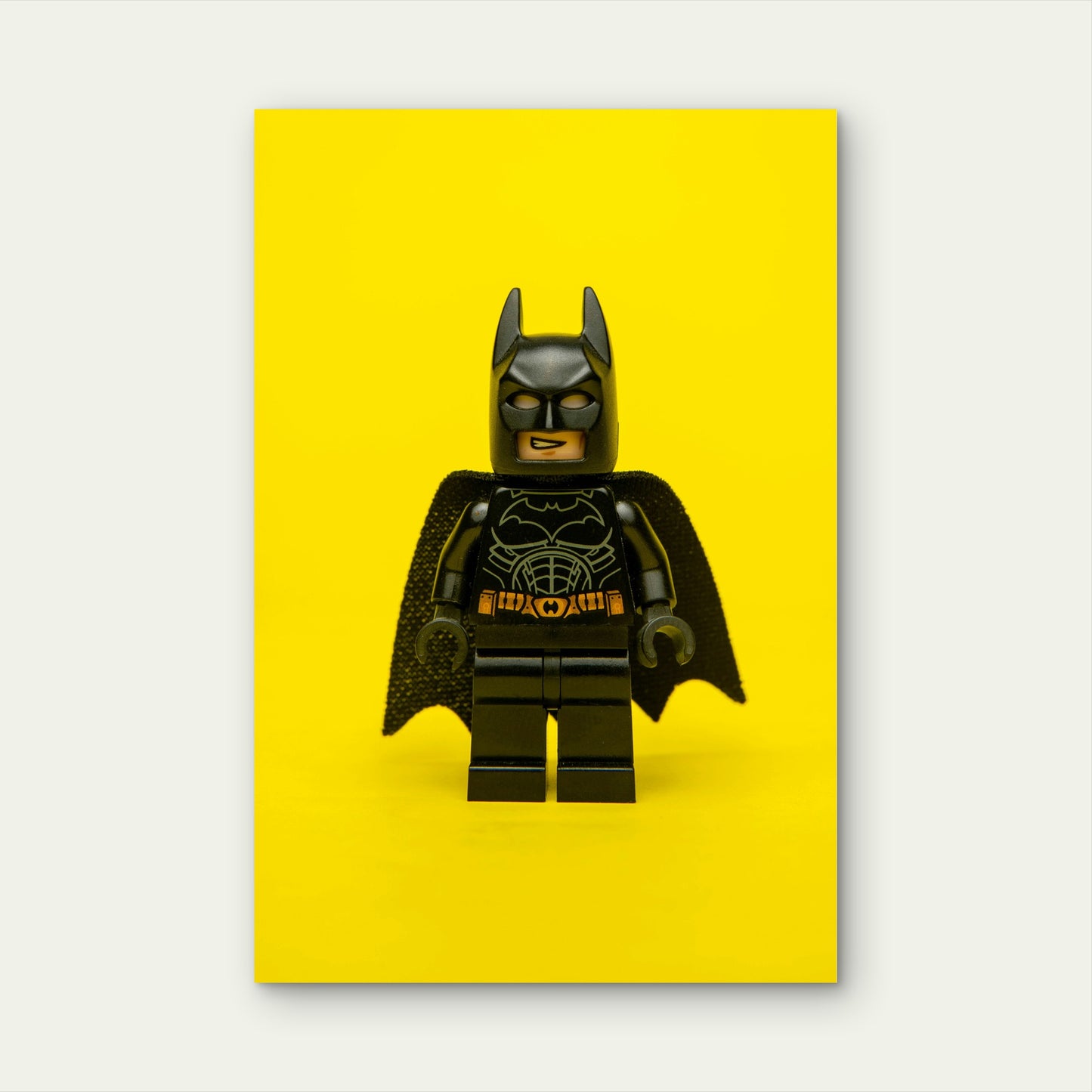 LEGO DC Batman Minifigure 60x90cm Metal Print Ready to Hang