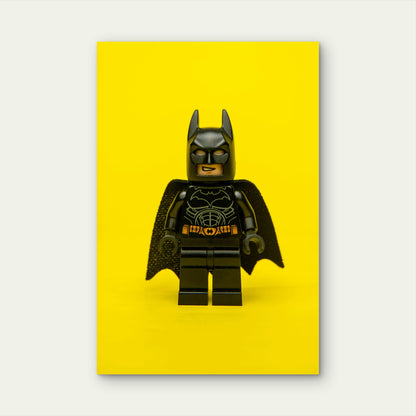 LEGO DC Batman Minifigure 60x90cm Metal Print Ready to Hang