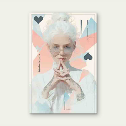 Ace of Spades Elegant Minimalist Metal Print Ready to Hang - Bella Home Decor