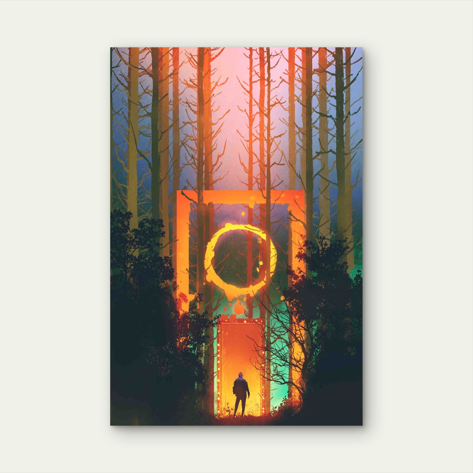 Gateway To Another Realm  60x90cm Metal Print Ready to Hang - Bella Home Decor