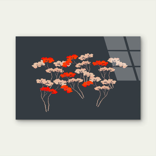 Japanese Maple Bonsai Trees Glass Printing Wall Art Australian Made Quality