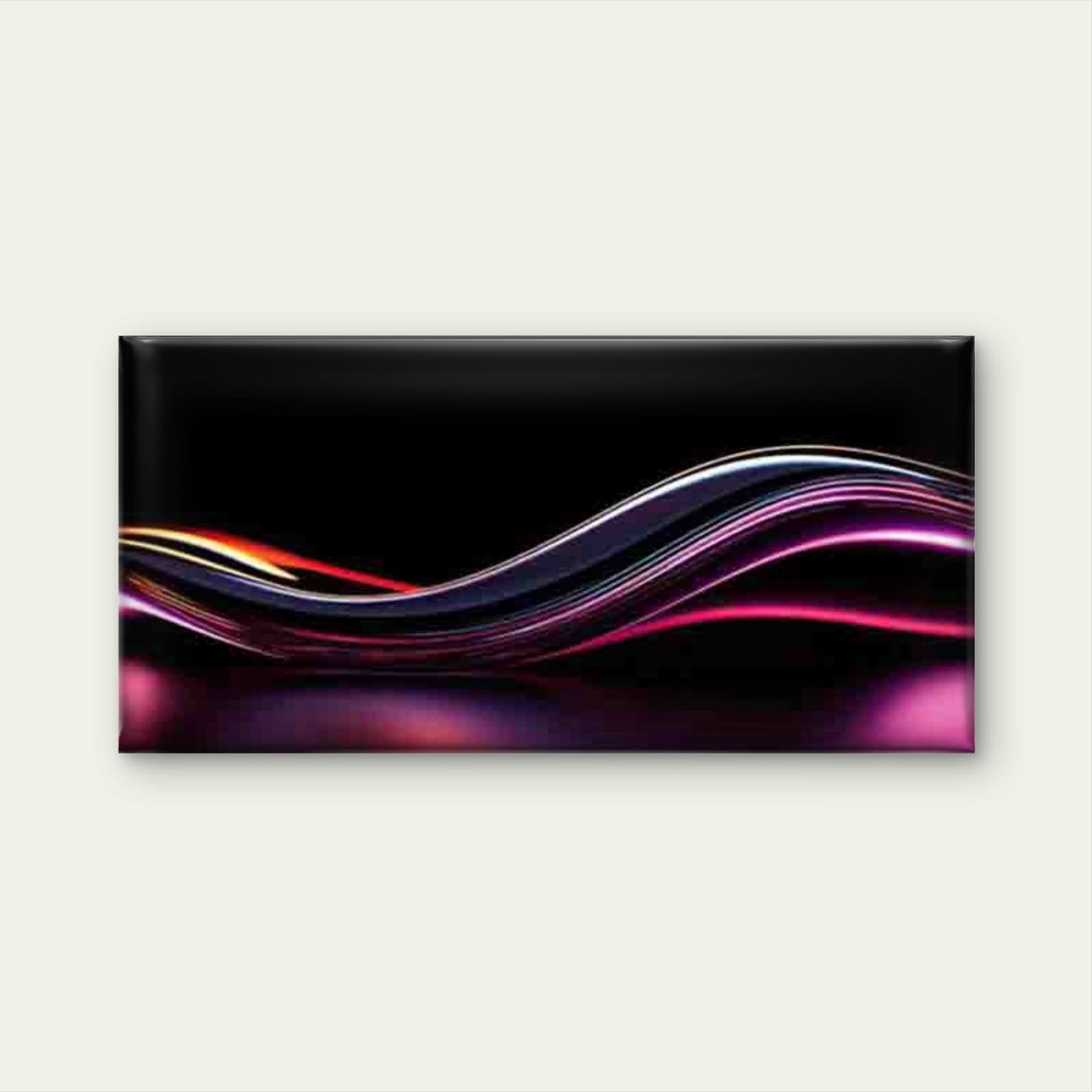 Modern Abstract Wave Wall Art Canvas Office Home Room Framed 120x60cm - Bella Home Decor