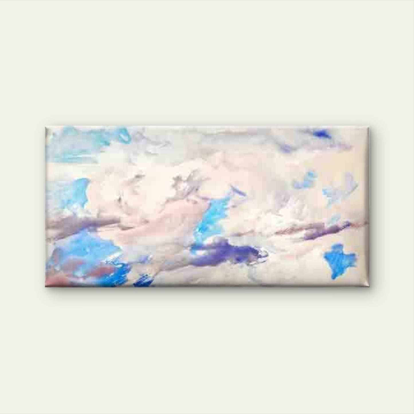 Abstract Design of Clouds Wall Art Canvas Office Home Room Framed 120x60cm - Bella Home Decor