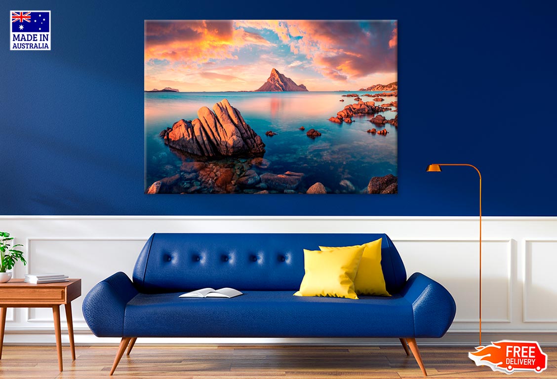 Sunrise On Mediterranean Sea Print 100% Australian Made