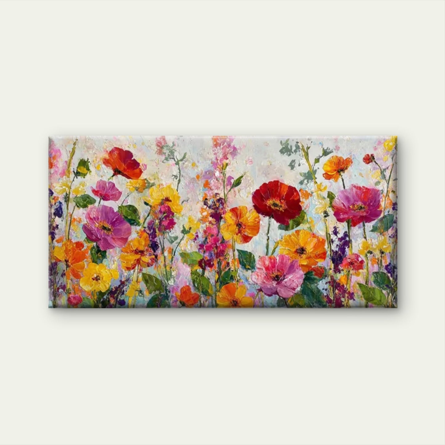 Spring Blossom Paintings Wall Art Canvas Office Home Room Framed 120x60cm