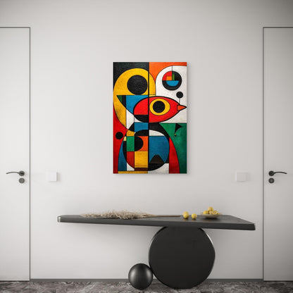 Modern Abstract Geometric 60x90cm Metal Print Ready to Hang