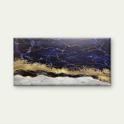 Abstract Golden Black White Wall Art Canvas Office Home Room Framed 120x60cm - Bella Home Decor