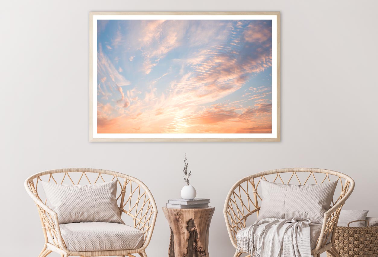 Beautiful Romantic Sunset Sky Home Decor Premium Quality Poster Print Choose Your Sizes