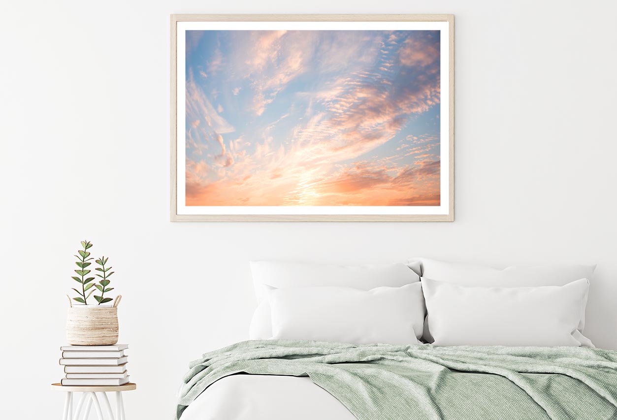 Beautiful Romantic Sunset Sky Home Decor Premium Quality Poster Print Choose Your Sizes