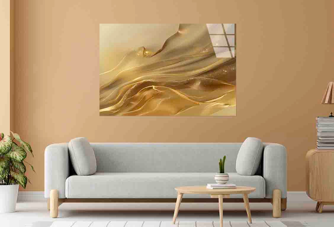 Elegant Metallic Satin Tempered Glass Printing Wall Art Australian Made Quality