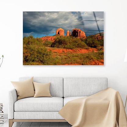 Sedona Lanscapes Acrylic Glass Print Tempered Glass Wall Art 100% Made in Australia Ready to Hang