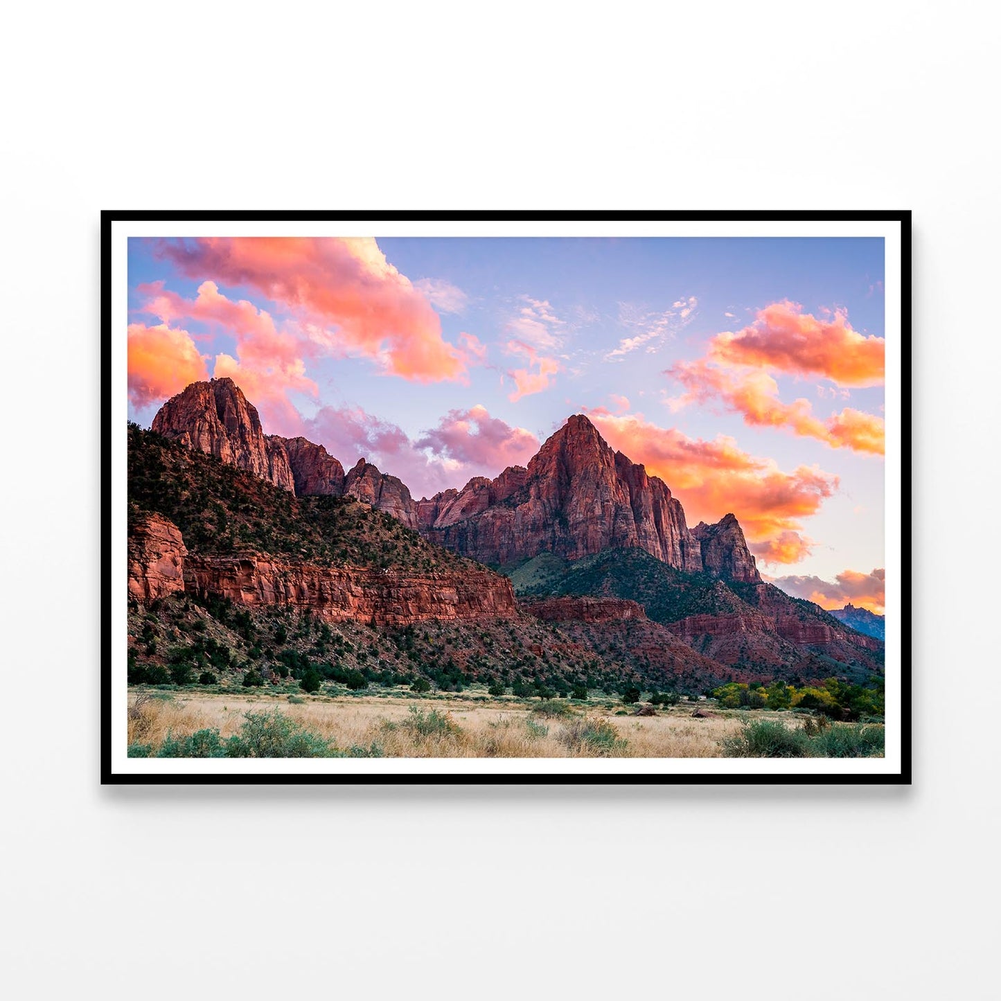 Park at Sunset Zion National Park Utah USA Home Decor Premium Quality Poster Print Choose Your Sizes