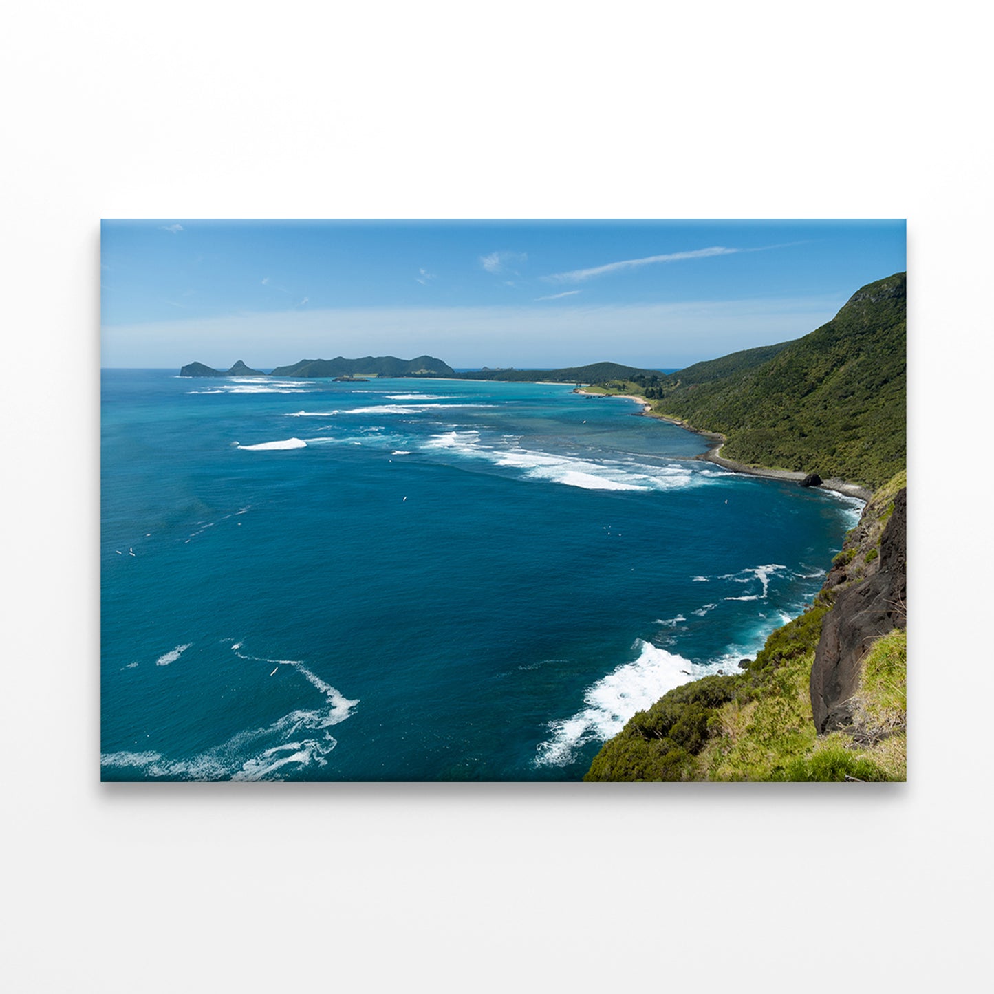 Lord Howe Island NSW Coast and Lagoon Wall Art Decor 100% Australian Made