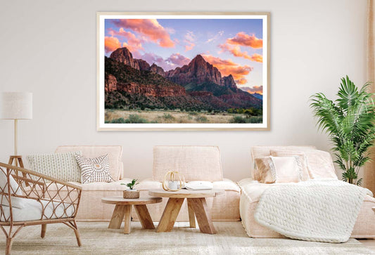 Park at Sunset Zion National Park Utah USA Home Decor Premium Quality Poster Print Choose Your Sizes