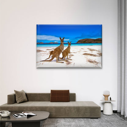Lucky Bay Australian Kangaroo Wall Art Decor 100% Australian Made