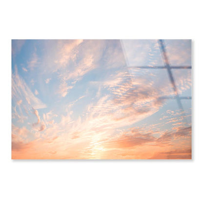 Beautiful Romantic Sunset Sky  Acrylic Glass Print Tempered Glass Wall Art 100% Made in Australia Ready to Hang