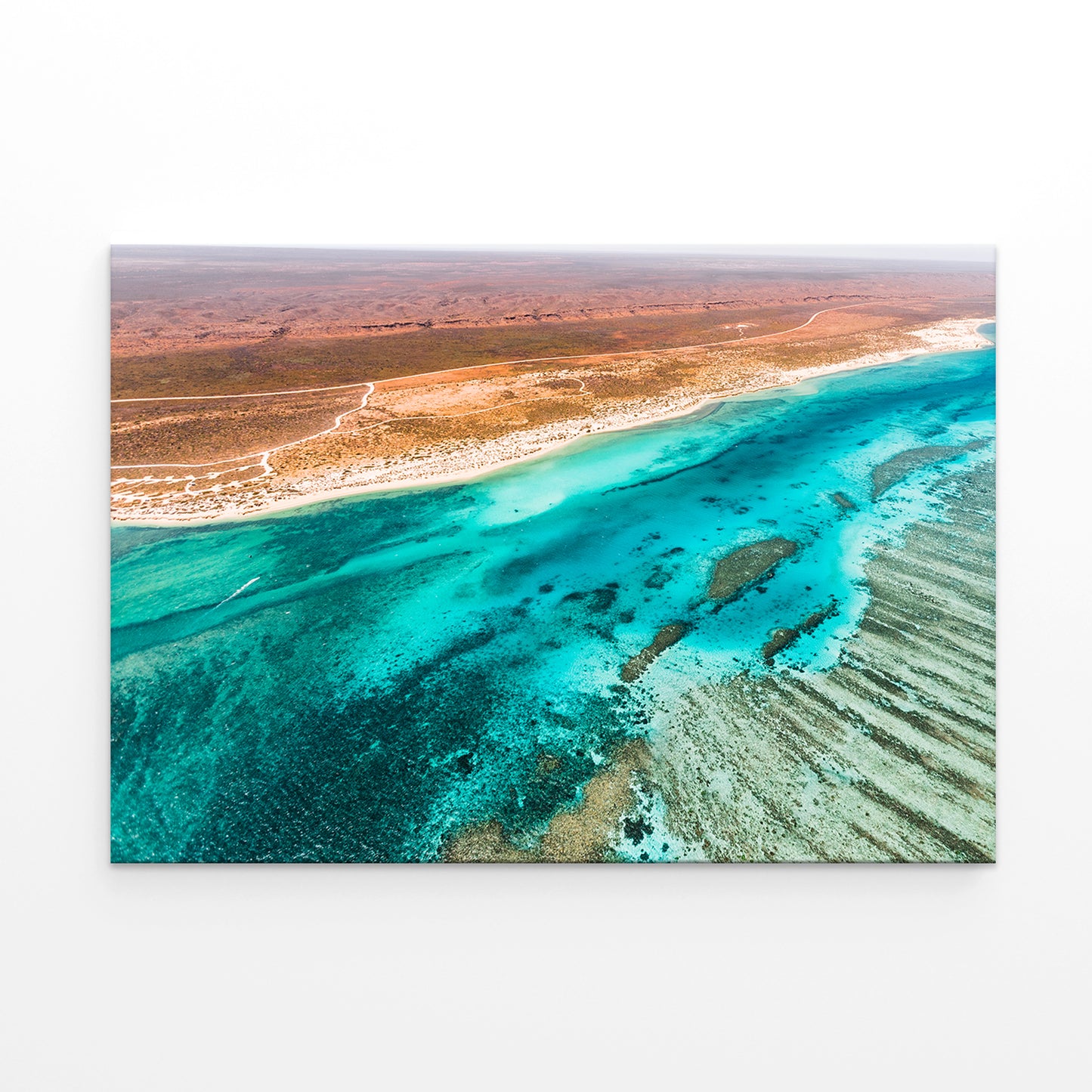 Ningaloo Reef Western Australia Aerial Lagoon Wall Art Decor 100% Australian Made