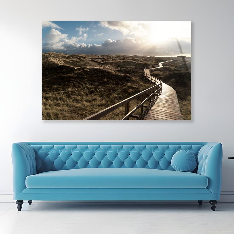 Dunes On the North Frisian Island Amram in Germany Acrylic Glass Print Tempered Glass Wall Art 100% Made in Australia Ready to Hang - Bella Home Decor