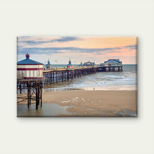 Scenic View of the North Pier in Blackpool England Wall Art Decor 100% Australian Made - Bella Home Decor