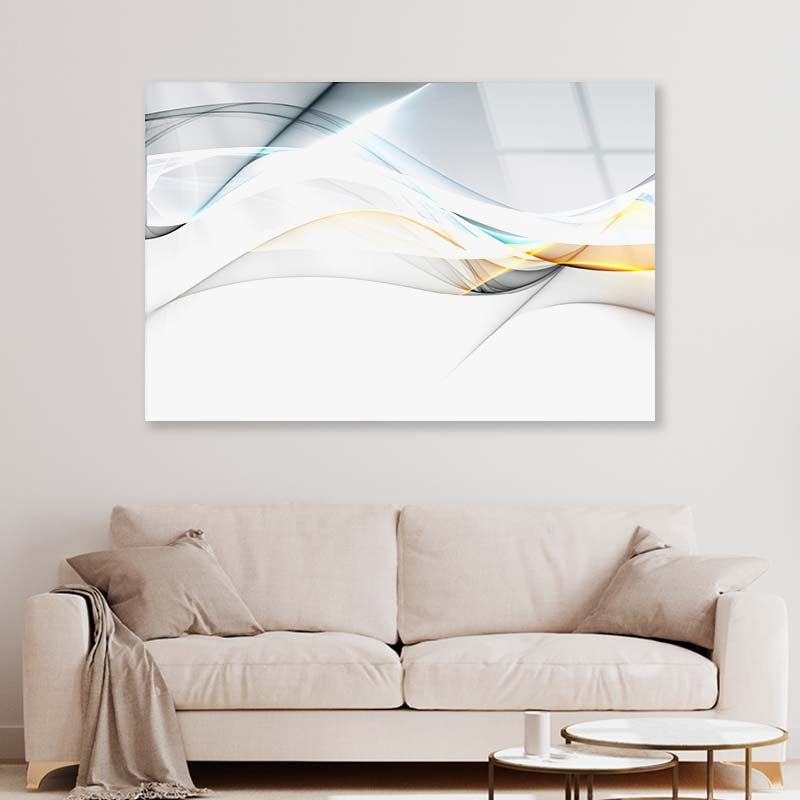 Elegant Abstract Design Acrylic Glass Print Tempered Glass Wall Art 100% Made in Australia Ready to Hang