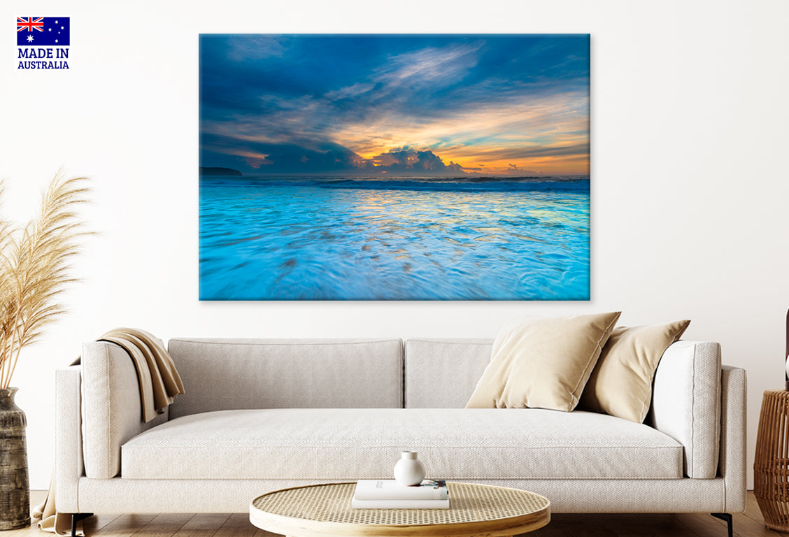 Sunrise Seascape from Killcare Beach Australia Wall Art Decor 100% Australian Made