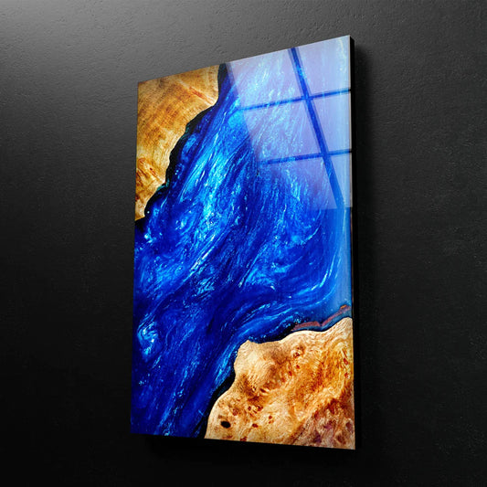 Epoxy Resin Blue UV Direct Aluminum Print Australian Made Quality