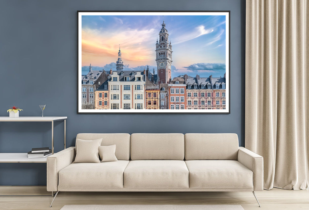 Lille City Centre Square and Sky Home Decor Premium Quality Poster Print Choose Your Sizes